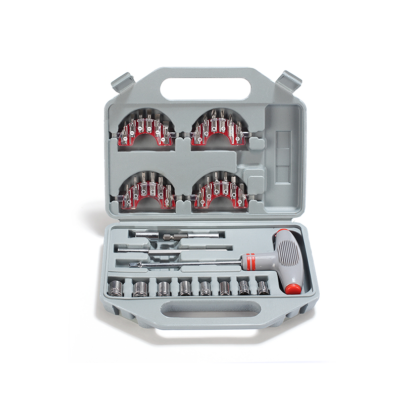Conjunto de ferramentas domésticas de bits de soquete de alça T