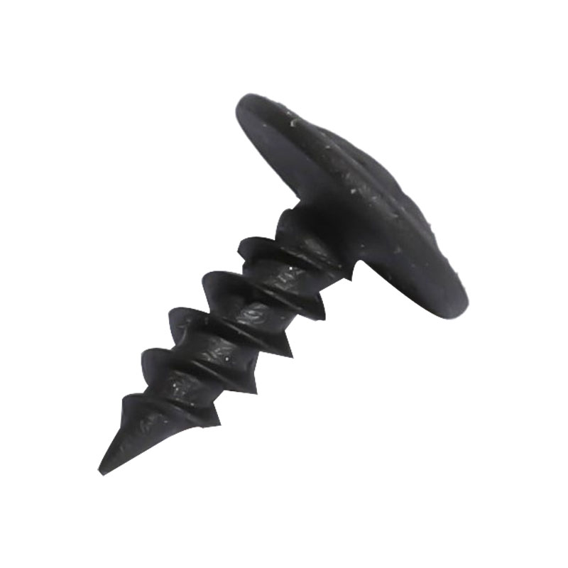 Phillips wafer head parafuso de chapa de metal preto fosfatado